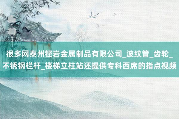 很多网泰州铿岩金属制品有限公司_波纹管_齿轮_不锈钢栏杆_楼梯立柱站还提供专科西席的指点视频